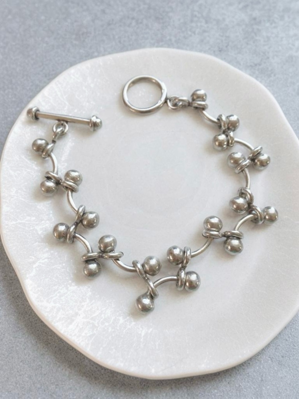 Silpada Sterling Silver Baby DNA Link Bracelet Fits up to 7.5 inches